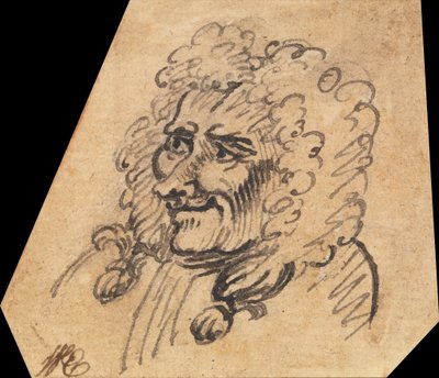 Grotesque Male Head by William Hogarth